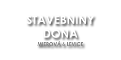 Stevebniny DONA materiál pre Vašu stavbu +421 904 254 024